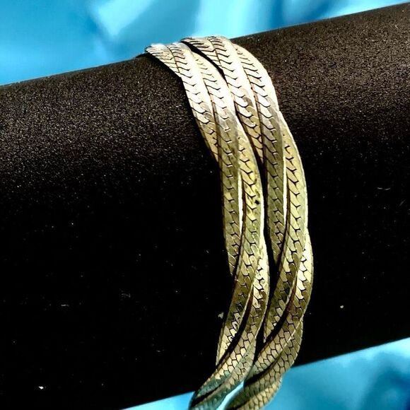 ARA Stunning Sterling 925 Silver 3-Strand Necklace - Picture 2 of 8